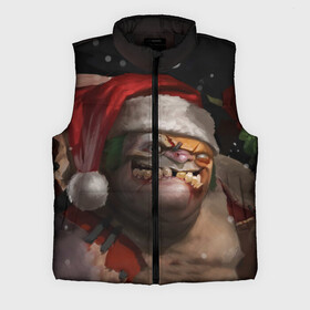 Мужской жилет утепленный 3D с принтом Пудж в городе Новоалтайск,  |  | christmas | dota | dota 2 | new year | pudge | дота | новый год | пудж | рождество
