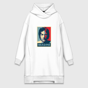 Платье-худи хлопок с принтом Леннон в городе Новоалтайск,  |  | beatles | lennon | битлз | джон | музыка