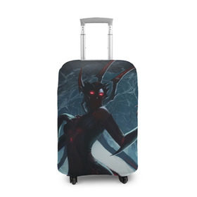 Чехол для чемодана 3D с принтом Red Eyes в городе Новоалтайск, 86% полиэфир, 14% спандекс | двустороннее нанесение принта, прорези для ручек и колес | elise | league of legends | spider queen | лига легенд | элис