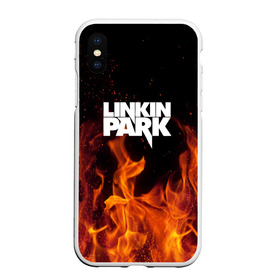 Чехол для iPhone XS Max матовый с принтом Linkin park в городе Новоалтайск, Силикон | Область печати: задняя сторона чехла, без боковых панелей | rok | линкин | музыка | парк | рок