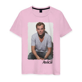 Мужская футболка хлопок с принтом Avicii в городе Новоалтайск, 100% хлопок | прямой крой, круглый вырез горловины, длина до линии бедер, слегка спущенное плечо. | avicii | beatport | club | dj | edm | electro | house | levels | music | production | radio | techno | top | trance | дискотека | звезда | клуб | музыка | музыкант | продюссер | радио | фестиваль | швеция