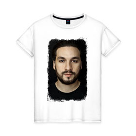 Женская футболка хлопок с принтом Steve Angello (retro style) в городе Новоалтайск, 100% хлопок | прямой крой, круглый вырез горловины, длина до линии бедер, слегка спущенное плечо | beatport | club | dj | edm | electro | house | music | production | radio | retro style | steve angello | techno | top | trance | дискотека | звезда | клуб | музыка | музыкант | продюссер | радио | трещины | фестиваль | царапины