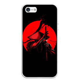Чехол для iPhone 5/5S матовый с принтом Сила самурая в городе Новоалтайск, Силикон | Область печати: задняя сторона чехла, без боковых панелей | Тематика изображения на принте: china | galaxy | japan | moon | planet | samurai | space | воин | галактика | китай | космос | луна | мастер | планета | самурай | япония