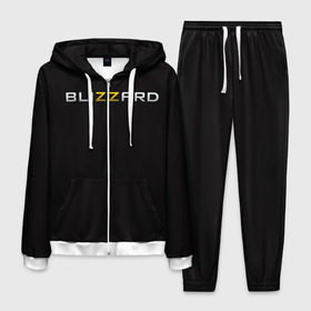 Мужской костюм 3D с принтом Blizzard не такой в городе Новоалтайск, 100% полиэстер | Манжеты и пояс оформлены тканевой резинкой, двухслойный капюшон со шнурком для регулировки, карманы спереди | 