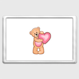 Магнит 45*70 с принтом Teddy Bear в городе Новоалтайск, Пластик | Размер: 78*52 мм; Размер печати: 70*45 | Тематика изображения на принте: teddy bear девушкам медведь тедди
