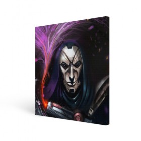 Холст квадратный с принтом Mask в городе Новоалтайск, 100% ПВХ |  | jhin | league of legends | lol | джин | лига легенд | лол
