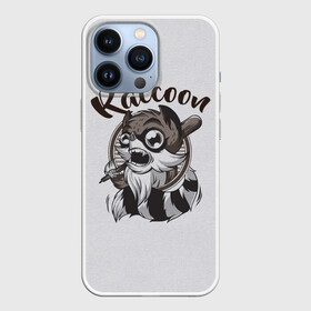 Чехол для iPhone 13 Pro с принтом Злой енот в городе Новоалтайск,  |  | evil | raccoon | бита | енот