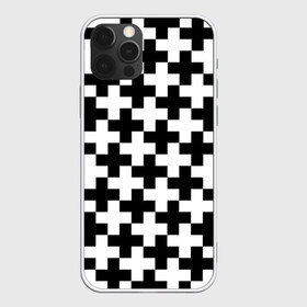 Чехол для iPhone 12 Pro Max с принтом Крест в городе Новоалтайск, Силикон |  | Тематика изображения на принте: cross | крест | оптическая иллюзия | орнамент | узор | чёрно белый