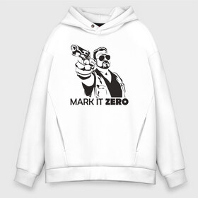 Мужское худи Oversize хлопок с принтом Walter Sobchak в городе Новоалтайск, френч-терри — 70% хлопок, 30% полиэстер. Мягкий теплый начес внутри —100% хлопок | боковые карманы, эластичные манжеты и нижняя кромка, капюшон на магнитной кнопке | the big lebowski | walter sobchak | большой лебовски