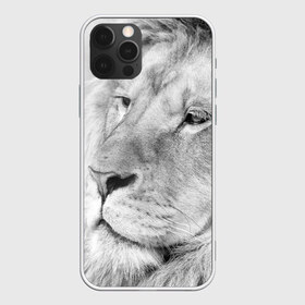 Чехол для iPhone 12 Pro Max с принтом Лев в городе Новоалтайск, Силикон |  | Тематика изображения на принте: animal | black   white | king | lion | look | predator | wild | взгляд | дикий | животное | зверь | лев | хищник | царь | черно   белый