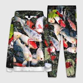 Женский костюм 3D с принтом Koi Fish (карпы кои) в городе Новоалтайск,  |  | bright | brocade | carp | color | decorative | depth | exotic | fish | koi | koi fish | sea | water | вода | глубина | декоративные | карпы | кои | море | парчовый | рыбки | цвет | экзотические | яркий