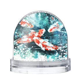 Снежный шар с принтом Koi Fish (карпы кои) в городе Новоалтайск, Пластик | Изображение внутри шара печатается на глянцевой фотобумаге с двух сторон | bright | brocade | carp | color | decorative | depth | exotic | fish | koi | koi fish | sea | water | вода | глубина | декоративные | карпы | кои | море | парчовый | рыбки | цвет | экзотические | яркий