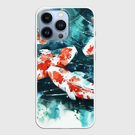 Чехол для iPhone 13 Pro с принтом Koi Fish (карпы кои) в городе Новоалтайск,  |  | bright | brocade | carp | color | decorative | depth | exotic | fish | koi | koi fish | sea | water | вода | глубина | декоративные | карпы | кои | море | парчовый | рыбки | цвет | экзотические | яркий