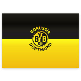 Поздравительная открытка с принтом Borussia Dortmund FC в городе Новоалтайск, 100% бумага | плотность бумаги 280 г/м2, матовая, на обратной стороне линовка и место для марки
 | боруссия | германия | дортмунд | клуб | фк | футбол | футбольный