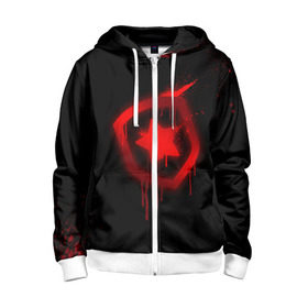 Детская толстовка 3D на молнии с принтом cs:go - Gambit eSports (Black collection) в городе Новоалтайск, 100% полиэстер |  манжеты и пояс оформлены широкой мягкой резинкой, двухслойный капюшон со шнурком для регулировки, спереди карманы и застежка-молния
 | 0x000000123 | cs | csgo | gambit | gaming | кс | ксго