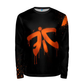 Мужской лонгслив 3D с принтом cs:go - Fnatic (Black collection) в городе Новоалтайск, 100% полиэстер | длинные рукава, круглый вырез горловины, полуприлегающий силуэт | 0x000000123 | cs | csgo | fnatic | кс | ксго | фнатик
