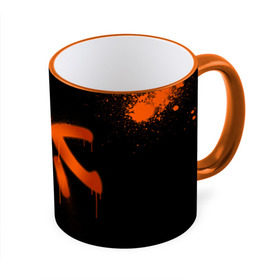 Кружка 3D с принтом cs:go - Fnatic (Black collection) в городе Новоалтайск, керамика | ёмкость 330 мл | Тематика изображения на принте: 0x000000123 | cs | csgo | fnatic | кс | ксго | фнатик