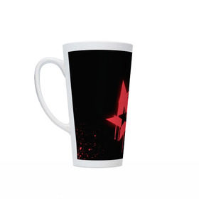 Кружка Латте с принтом cs:go - Astralis (Black collection) в городе Новоалтайск, Белая керамика | Объем 480 мл; Высота 150 мм; Диаметр 90 мм | 0x000000123 | astralis | cs | csgo | астралис | кс | ксго