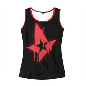 Женская майка 3D с принтом cs:go - Astralis (Black collection) в городе Новоалтайск, 100% полиэстер | круглая горловина, прямой силуэт, длина до линии бедра | 0x000000123 | astralis | cs | csgo | астралис | кс | ксго