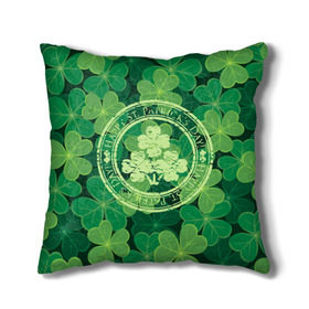 Подушка 3D с принтом Ireland, Happy St. Patrick`s Day в городе Новоалтайск, наволочка – 100% полиэстер, наполнитель – холлофайбер (легкий наполнитель, не вызывает аллергию). | состоит из подушки и наволочки. Наволочка на молнии, легко снимается для стирки | background | clover | four | green | happy st. patricks day | holiday | ireland | leaf | petal | plant | print | зеленый | ирландия | клевер | лепесток | лист | печать | праздник | растение | счастливого святого патрика | фон | четыре