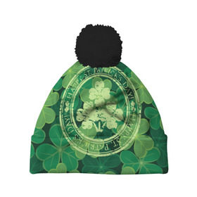 Шапка 3D c помпоном с принтом Ireland, Happy St. Patrick`s Day в городе Новоалтайск, 100% полиэстер | универсальный размер, печать по всей поверхности изделия | background | clover | four | green | happy st. patricks day | holiday | ireland | leaf | petal | plant | print | зеленый | ирландия | клевер | лепесток | лист | печать | праздник | растение | счастливого святого патрика | фон | четыре