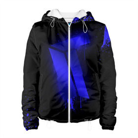 Женская куртка 3D с принтом cs:go - Titan (Black collection) в городе Новоалтайск, ткань верха — 100% полиэстер, подклад — флис | прямой крой, подол и капюшон оформлены резинкой с фиксаторами, два кармана без застежек по бокам, один большой потайной карман на груди. Карман на груди застегивается на липучку | 0x000000123 | cs | csgo | titan | кс | ксго | титан