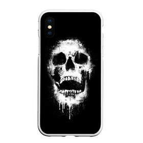 Чехол для iPhone XS Max матовый с принтом Evil Skull в городе Новоалтайск, Силикон | Область печати: задняя сторона чехла, без боковых панелей | bone | dark | death | evil | hipster | skelet | skull | кости | скелет | темнота | хипстер | череп
