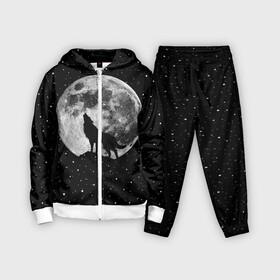 Детский костюм 3D с принтом Лунный волк в городе Новоалтайск,  |  | animal | beast | cosmic | galaxy | moon | planet | rage | roar | space | star | universe | wild | wolf | волк | вселенная | галактика | животное | звезды | зверь | космос | луна | планета | рык | ярость