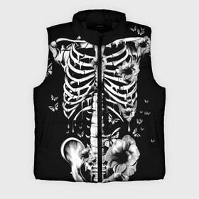 Мужской жилет утепленный 3D с принтом Floral Skeleton в городе Новоалтайск,  |  | art | bone | dark | death | fashion | flower | hipster | skelet | skull | арт | грудь | кости | мода | ребра | скелет | стиль | темный | хипстер | цвет | череп