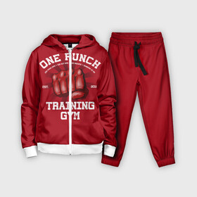 Детский костюм 3D с принтом One Punch Gym в городе Новоалтайск,  |  | boxing | combat | fight | fighter | kickboxing | muay thai | wrestling | боец | бой | бокс | боксер | драка | кикбоксинг | май тай