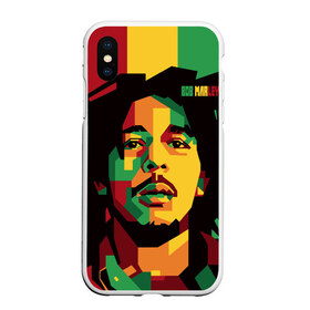 Чехол для iPhone XS Max матовый с принтом Ямайка Боб Марли в городе Новоалтайск, Силикон | Область печати: задняя сторона чехла, без боковых панелей | Тематика изображения на принте: bob marley | reggae | регги