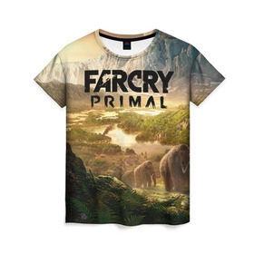 Женская футболка 3D с принтом Far Cry Primal 8 в городе Новоалтайск, 100% полиэфир ( синтетическое хлопкоподобное полотно) | прямой крой, круглый вырез горловины, длина до линии бедер | far cry | far cry primal | компьютерные игры | первобытные | фар край праймал | фаркрай