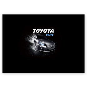 Поздравительная открытка с принтом Toyota Drive в городе Новоалтайск, 100% бумага | плотность бумаги 280 г/м2, матовая, на обратной стороне линовка и место для марки
 | Тематика изображения на принте: crown | toyota | авто | автомобиль | краун | машина | тачка | тойота