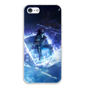 Чехол для iPhone 5/5S матовый с принтом The Witcher в городе Новоалтайск, Силикон | Область печати: задняя сторона чехла, без боковых панелей | witcher | ведьмак | геральт