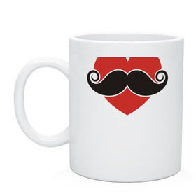Кружка с принтом Носи усы! Wear mustache! в городе Новоалтайск, керамика | объем — 330 мл, диаметр — 80 мм. Принт наносится на бока кружки, можно сделать два разных изображения | beard | movember | mustache | борода | усабрь | усы