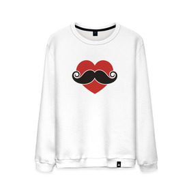 Мужской свитшот хлопок с принтом Носи усы! Wear mustache! в городе Новоалтайск, 100% хлопок |  | beard | movember | mustache | борода | усабрь | усы