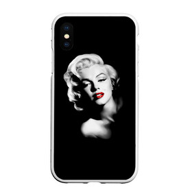 Чехол для iPhone XS Max матовый с принтом Мэрилин Монро в городе Новоалтайск, Силикон | Область печати: задняя сторона чехла, без боковых панелей | marilyn monroe | актриса | блондинка | губы | звезда | кино | певица