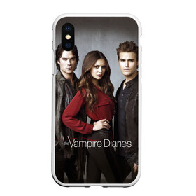 Чехол для iPhone XS Max матовый с принтом Дневники вампира в городе Новоалтайск, Силикон | Область печати: задняя сторона чехла, без боковых панелей | Тематика изображения на принте: fantasy | ian somerhalder | mystery | nina dobrev | paul wesley | science fiction | the vampire diaries | tv series | дневники вампира | йен сомерхолдер | мистика | нина добрев | пол уэсли | сериал | фантастика | фэнтези