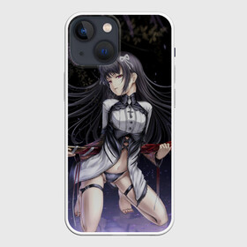 Чехол для iPhone 13 mini с принтом Девушка с оружием в городе Новоалтайск,  |  | anime | beautiful | girl | guns | japanese | katana | night | sword | аниме | девушка | катана | красивая | меч | ночь | оружие | японский