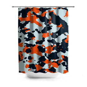 Штора 3D для ванной с принтом Asiimov camouflage в городе Новоалтайск, 100% полиэстер | плотность материала — 100 г/м2. Стандартный размер — 146 см х 180 см. По верхнему краю — пластиковые люверсы для креплений. В комплекте 10 пластиковых колец | камуфляж | контр страйк | контра
