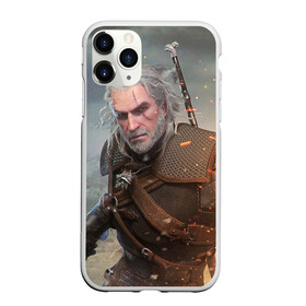 Чехол для iPhone 11 Pro матовый с принтом Геральт- Игни в городе Новоалтайск, Силикон |  | ведьмак