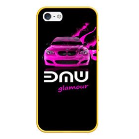 Чехол для iPhone 5/5S матовый с принтом BMW glamour в городе Новоалтайск, Силикон | Область печати: задняя сторона чехла, без боковых панелей | bmw | m5 | pink | авто | автомобиль | бмв | гламур | машина | розовый | стиль | тачка | элита