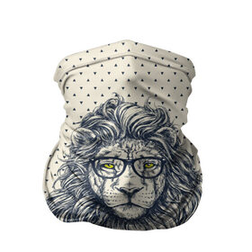 Бандана-труба 3D с принтом SWAG Lion в городе Новоалтайск, 100% полиэстер, ткань с особыми свойствами — Activecool | плотность 150‒180 г/м2; хорошо тянется, но сохраняет форму | animal | cat | hipster | king | lion | животное | зверь | король | лев | очки | хипстер
