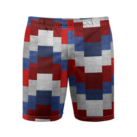 Мужские шорты 3D спортивные с принтом Jeans color в городе Новоалтайск,  |  | паттерн | разноцветный | яркий