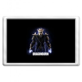 Магнит 45*70 с принтом Dragonborn в городе Новоалтайск, Пластик | Размер: 78*52 мм; Размер печати: 70*45 | game | the elder scrolls v: skyrim | драконорожденный | игра | игрок