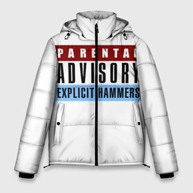 Мужская зимняя куртка 3D с принтом Parental Advisory в городе Новоалтайск, верх — 100% полиэстер; подкладка — 100% полиэстер; утеплитель — 100% полиэстер | длина ниже бедра, свободный силуэт Оверсайз. Есть воротник-стойка, отстегивающийся капюшон и ветрозащитная планка. 

Боковые карманы с листочкой на кнопках и внутренний карман на молнии. | explicit content | hip hop | parental advisory | rap | парентал адвисори | рэп | хип хоп