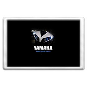 Магнит 45*70 с принтом Yamaha в городе Новоалтайск, Пластик | Размер: 78*52 мм; Размер печати: 70*45 | yamaha | yzf | байк | байкер | мото | мотоцикл | мотоциклист | ямаха