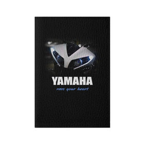 Обложка для паспорта матовая кожа с принтом Yamaha в городе Новоалтайск, натуральная матовая кожа | размер 19,3 х 13,7 см; прозрачные пластиковые крепления | yamaha | yzf | байк | байкер | мото | мотоцикл | мотоциклист | ямаха