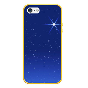 Чехол для iPhone 5/5S матовый с принтом Звезда пленительного счастья в городе Новоалтайск, Силикон | Область печати: задняя сторона чехла, без боковых панелей | блеск | галактика | звёзды | космос | лучи | небо | ночь