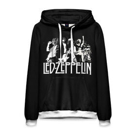 Мужская толстовка 3D с принтом Led Zeppelin 4 в городе Новоалтайск, 100% полиэстер | двухслойный капюшон со шнурком для регулировки, мягкие манжеты на рукавах и по низу толстовки, спереди карман-кенгуру с мягким внутренним слоем. | led zeppelin | лед зеппелин | роберт плант